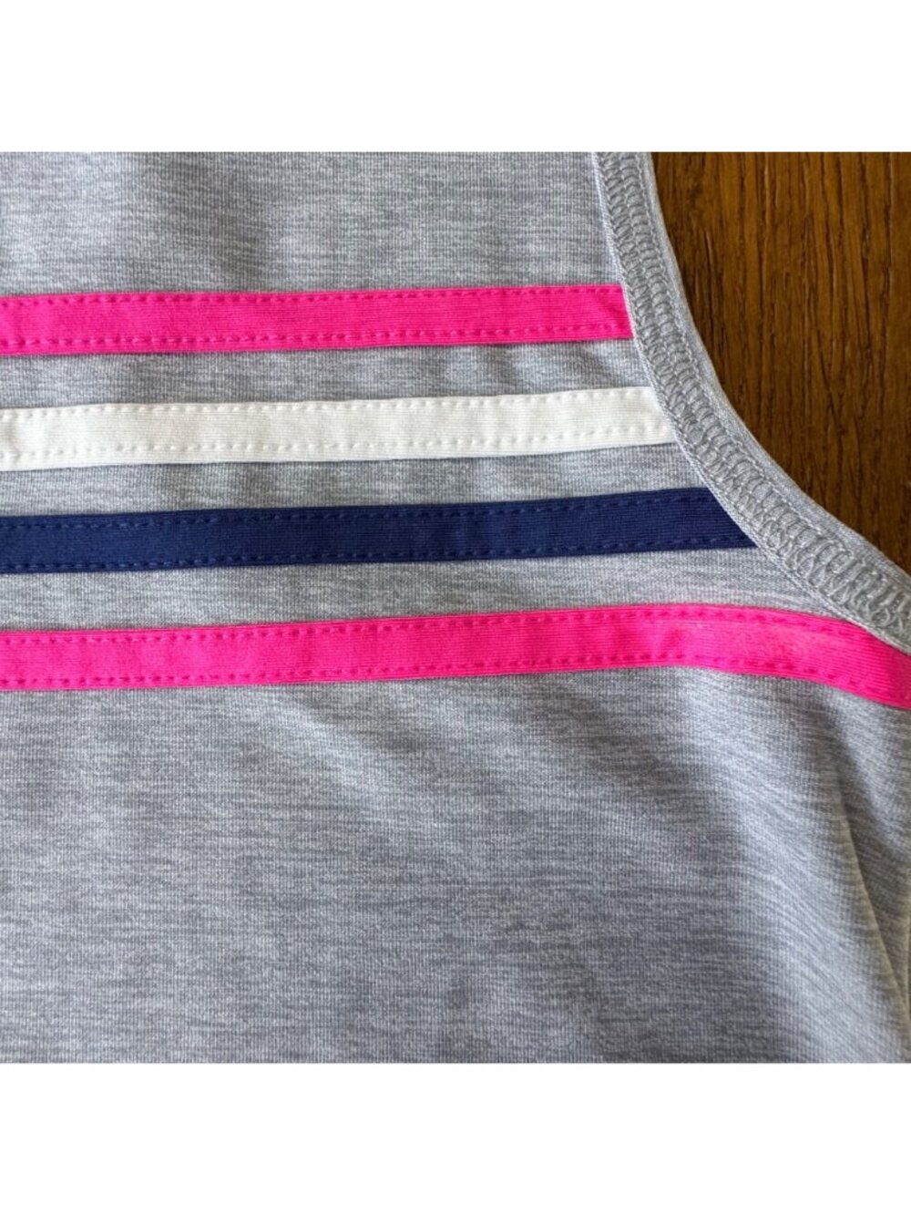 MINI BODEN Athletic Racer Back Tank Top Girls 9-10 140 Grey Muscle Summer Shirt - Picture 5 of 8